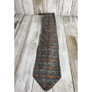 Ezio Capasa Necktie 100% Silk Made in Italy Geometric Pattern Designer Tie